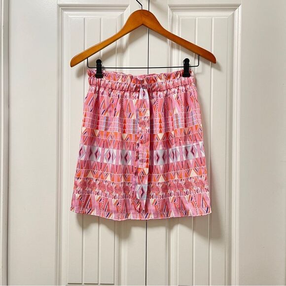 Forever 21 Pink Geometric Mini Skirt - XS - Picture 1 of 13